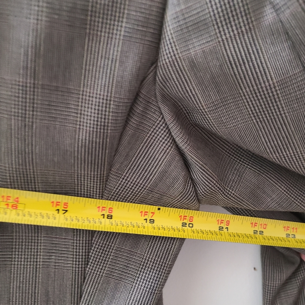 Christian Dior Monsieu Vintage Sportcoat Blazer Gray Glen Plaid Sz 40 Classic - Picture 14 of 16